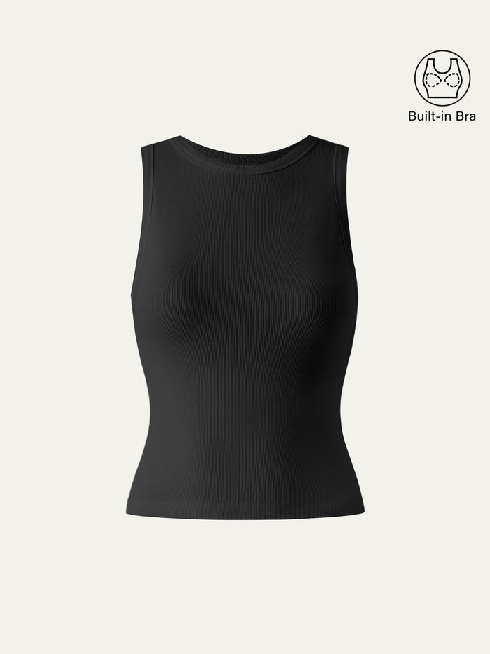 Crewneck Cotton New Airy Bra Tank