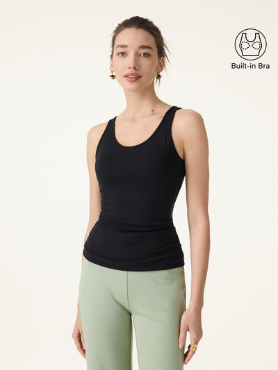 Lyocell U-Neck Bra Tank
