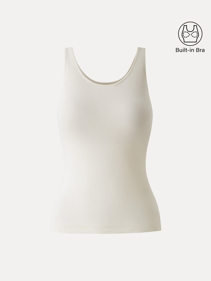 Lyocell U-Neck Bra Tank