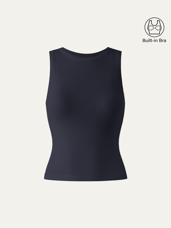 Crewneck Cotton New Airy Bra Tank