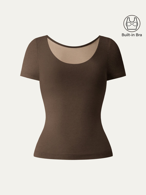 Scoop Neck Cotton New Airy Bra Top