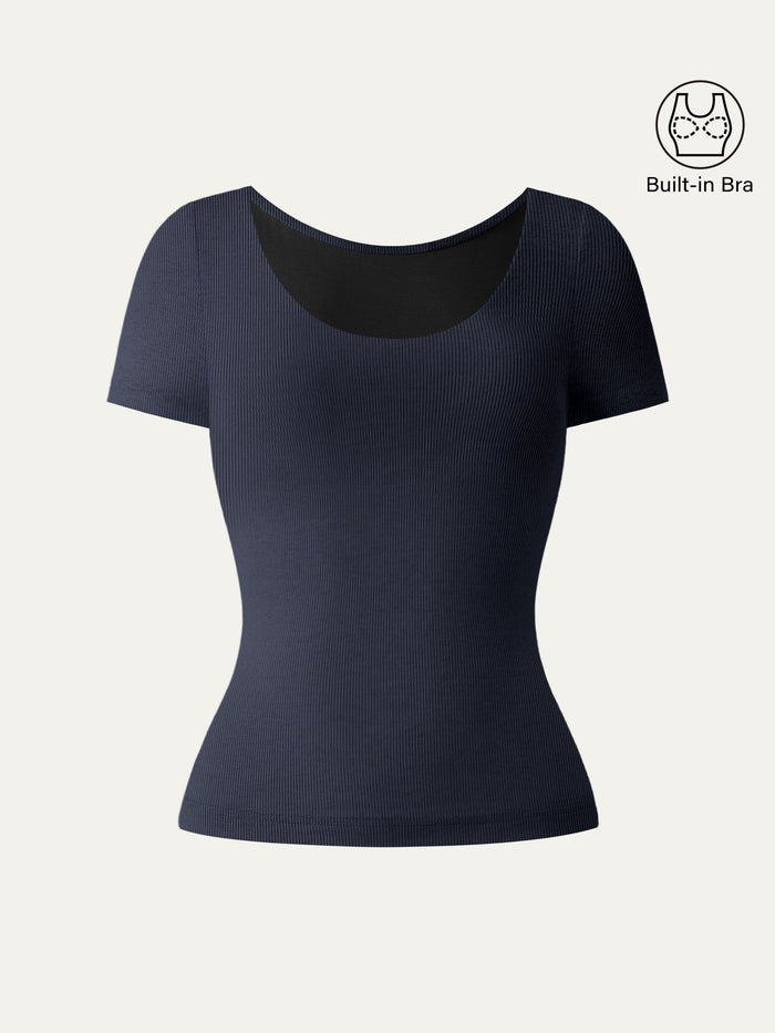 Scoop Neck Cotton New Airy Bra Top