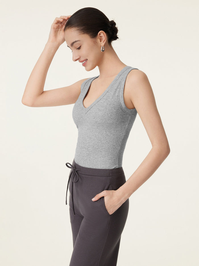 Stretchy V-neck Cotton New Airy Bra Tank