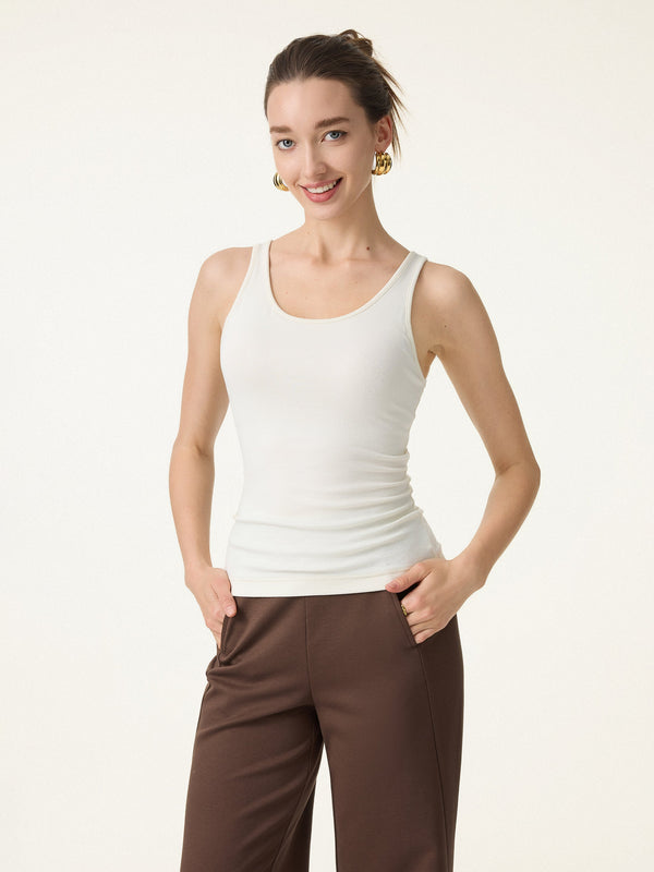 Cotton Lyocell U-Neck Bra Tank