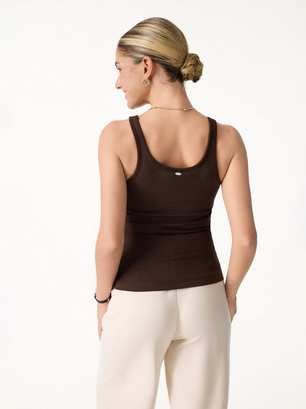 Cotton Lyocell U-Neck Bra Tank