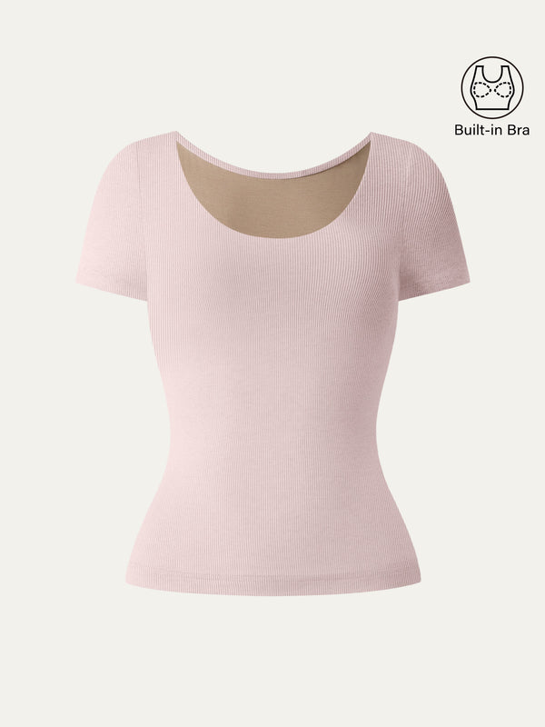 Scoop Neck Cotton New Airy Bra Top