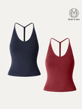 Smoky Navy/Christmas Red