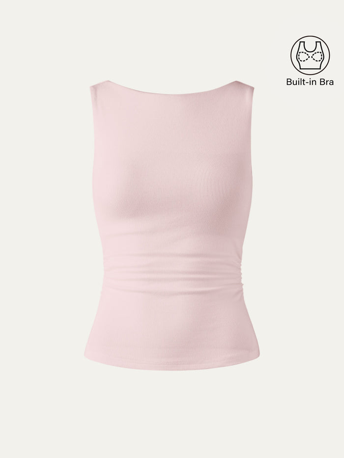 Elastic Open Back Bra Tank