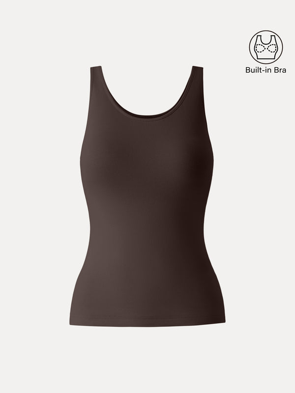 Lyocell U-Neck Bra Tank