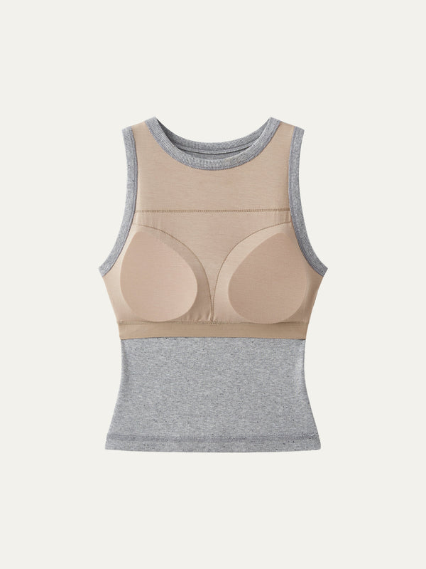 Crewneck Cotton New Airy Bra Tank