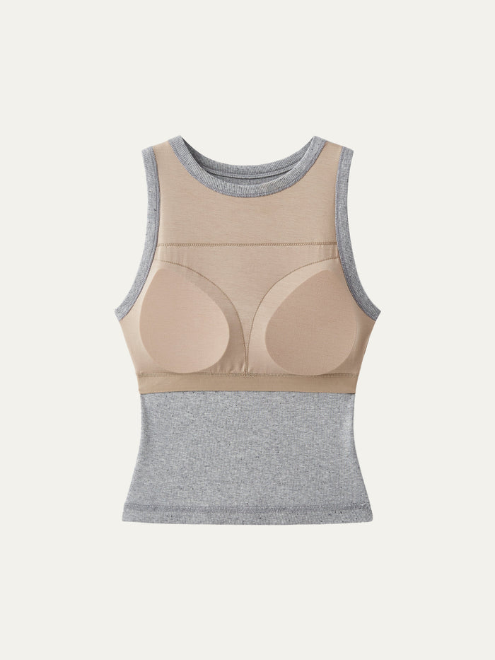 Crewneck Cotton New Airy Bra Tank