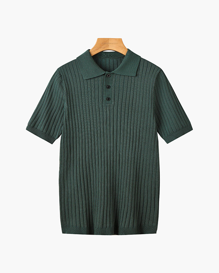GIMCHEON Knitted Polo Shirt