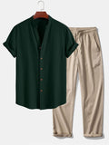 Dark Green & Tan