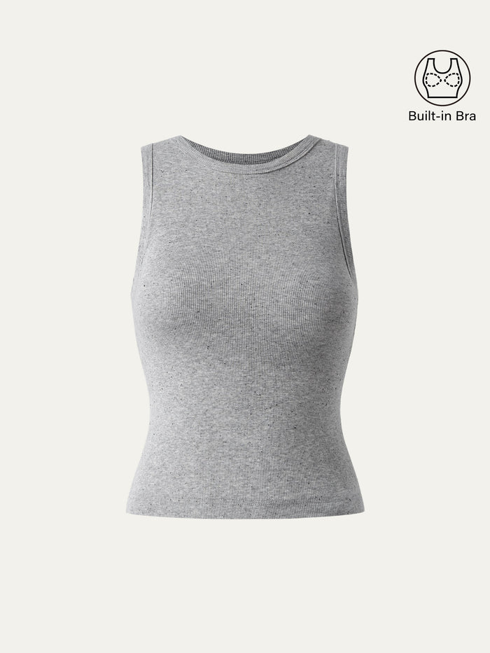 Crewneck Cotton New Airy Bra Tank