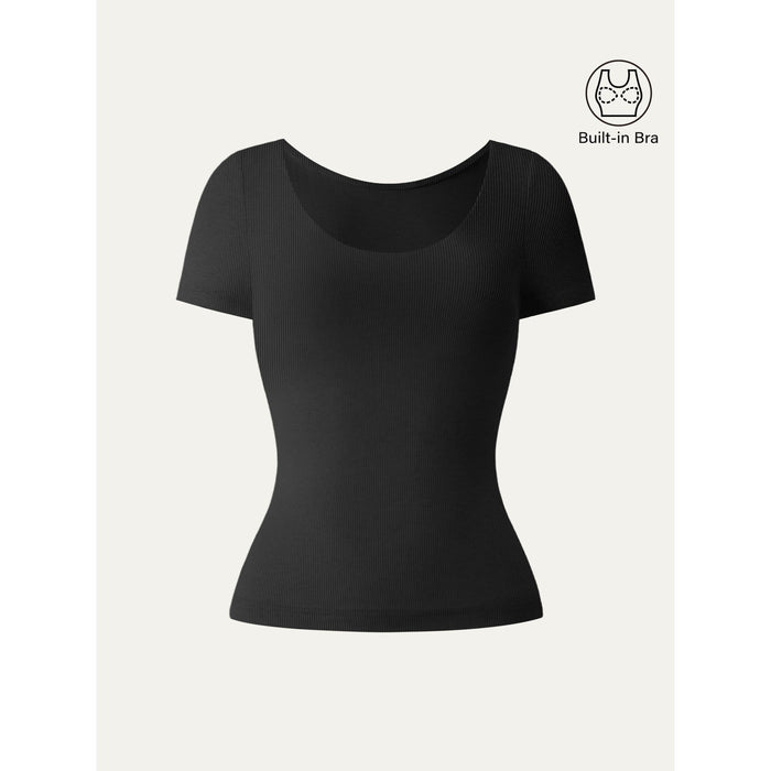 Scoop Neck Cotton New Airy Bra Top